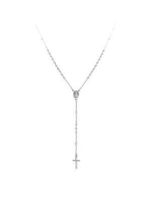 ROSARIO CLASSICO ARGENTO DIAMANTATO DONNA AMEN CRO30BD AMEN