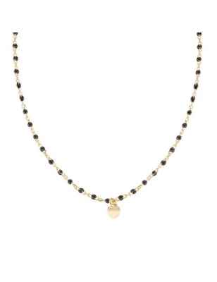 COLLANA CUORE SMALTO NERO DONNA AMEN CLSMCUGN3 AMEN
