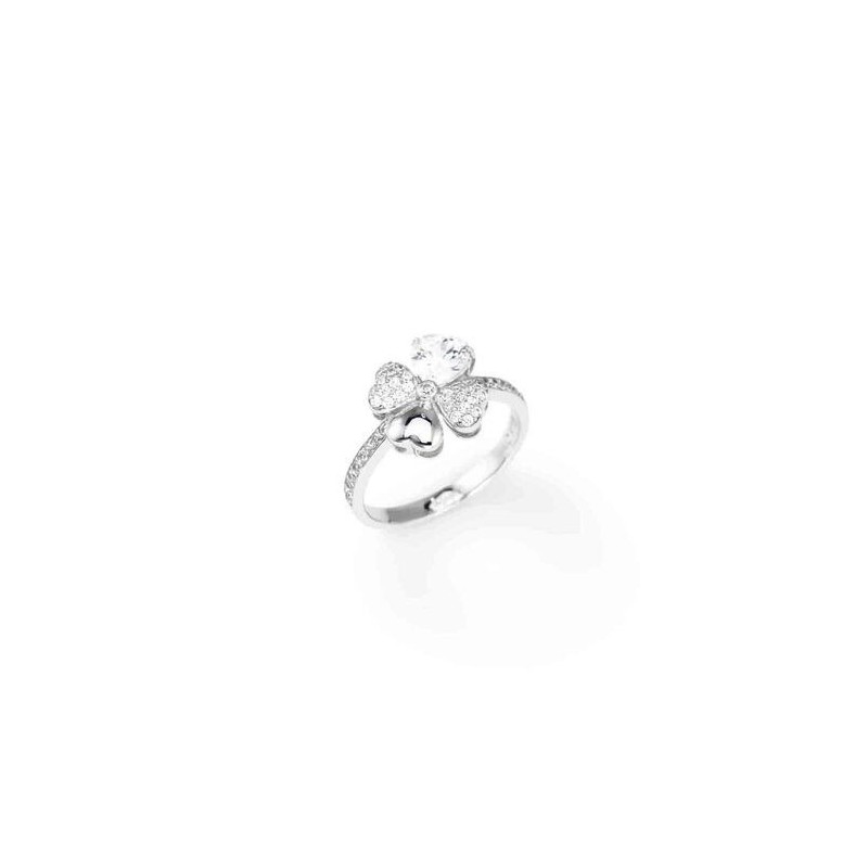 ANELLO QUADRICUORE BIANCO DONNA AMEN ANELLO QUADRICUORE BIANCO DONNA AMEN