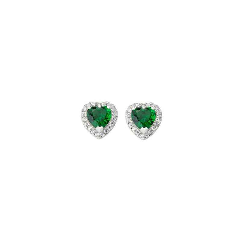 ORECCHINI CUORE DELL'OCEANO VERDE DONNA AMEN ORECCHINI CUORE DELL'OCEANO VERDE DONNA AMEN
