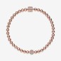 BRACCIALE SFERE E PAVE' PLACCATO ORO ROSA DONNA PANDORA BRACCIALE SFERE E PAVE' PLACCATO ORO ROSA DONNA PANDORA