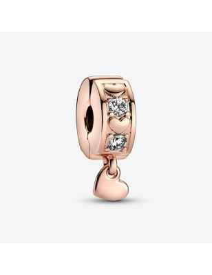 CLIP CUORI E PIETRE CON PENDENTE CUORE PANDORA 782253C01 PANDORA