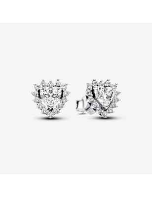 ORECCHINI PUNTO LUCE CUORE E PAVE DONNA PANDORA  293097C01 PANDORA