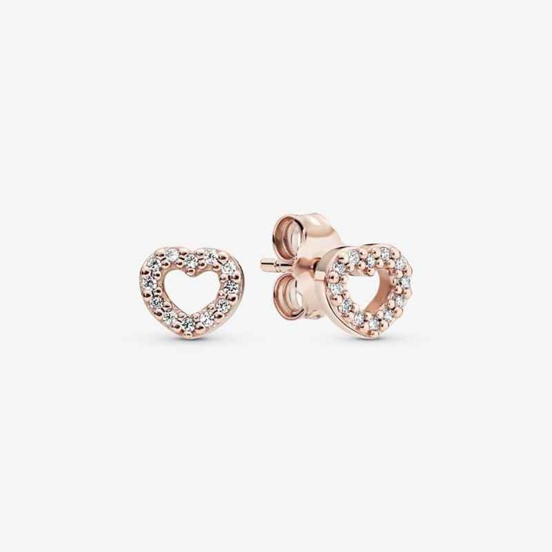 ORECCHINI CUORI ROSE DONNA PANDORA ORECCHINI CUORI ROSE DONNA PANDORA