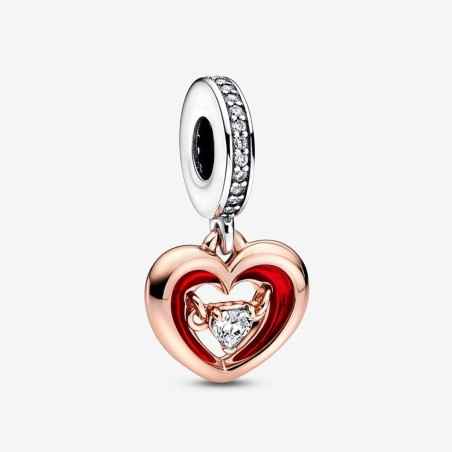 CHARM PENDENTE CUORE SPLENDENTE PIETRA DONNA PANDORA  782450C01 PANDORA