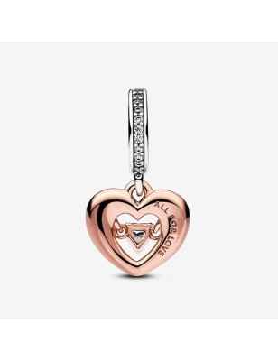 CHARM PENDENTE CUORE SPLENDENTE PIETRA DONNA PANDORA 