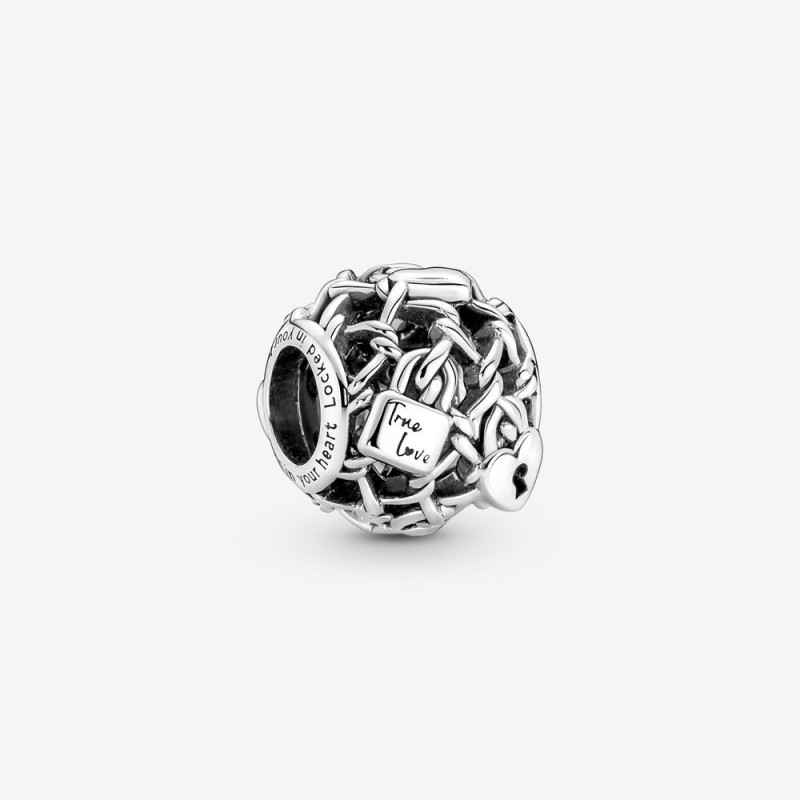 CHARM OPENWORK LUCCHETTI D'AMORE DONNA PANDORA CHARM OPENWORK LUCCHETTI D'AMORE DONNA PANDORA