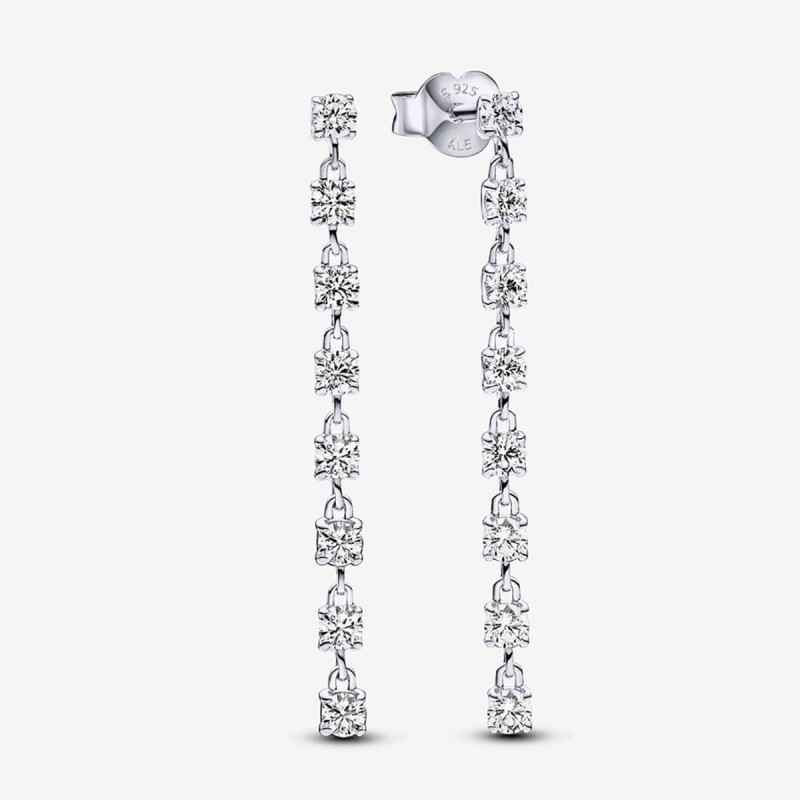 ORECCHINI PENDENTI CASCATA DI PIETRE DONNA PANDORA ORECCHINI PENDENTI CASCATA DI PIETRE DONNA PANDORA