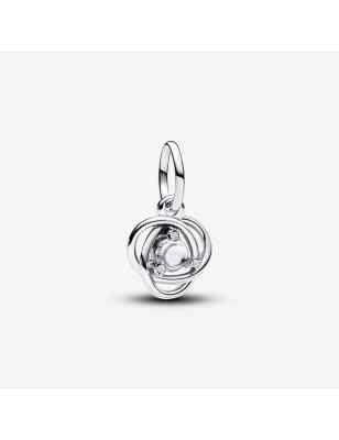 PENDENTE CERCHIO ETERNO BIANCO APRILE PANDORA 793125C04 PANDORA