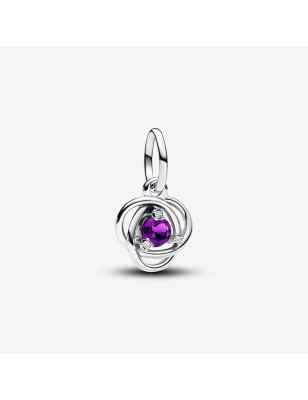 PENDENTE CERCHIO ETERNO VIOLA FEBBRAIO PANDORA 793125C02 PANDORA