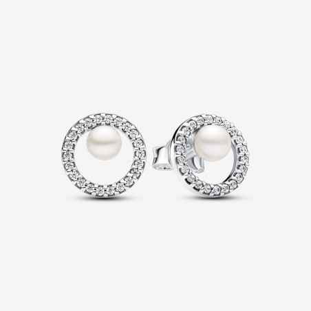 ORECCHINI PERLE E PAVÈ DONNA PANDORA  293154C01 PANDORA