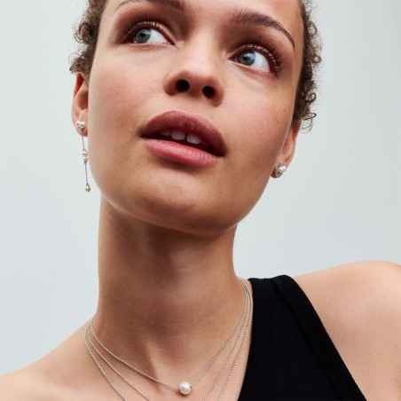 ORECCHINI PERLE E PAVÈ DONNA PANDORA 