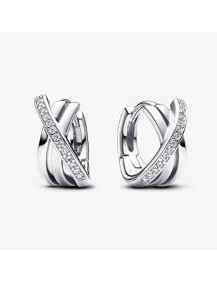ORECCHINI CERCHI LINEE INTRECCIATE DONNA PANDORA  293150C01 PANDORA