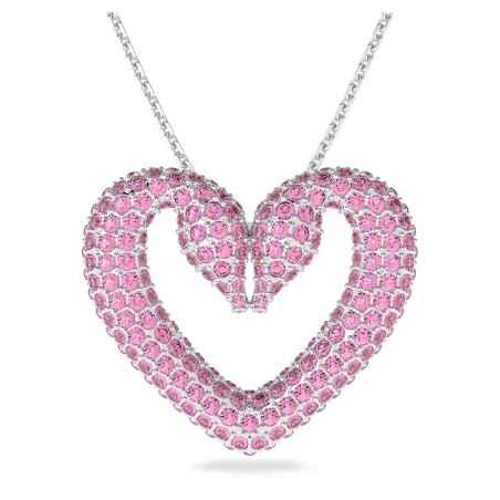 COLLANA UNA CUORE GRANDE ROSA DONNA SWAROVSKI  5631931 SWAROVSKI