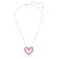 COLLANA UNA CUORE GRANDE ROSA DONNA SWAROVSKI COLLANA UNA CUORE GRANDE ROSA DONNA SWAROVSKI