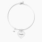 BRACCIALE RIGIDO CUORE E SCRITTA FAMIGLIA DONNA KIDULT BRACCIALE RIGIDO CUORE E SCRITTA FAMIGLIA DONNA KIDULT