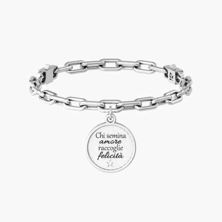 BRACCIALE A CATENA CON FRASE SHAKESPEARE DONNA KIDULT  732104 KIDULT