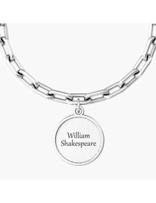 BRACCIALE A CATENA CON FRASE SHAKESPEARE DONNA KIDULT 