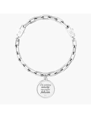 BRACCIALE A CATENA CON FRASE SHAKESPEARE DONNA KIDULT  732104 KIDULT