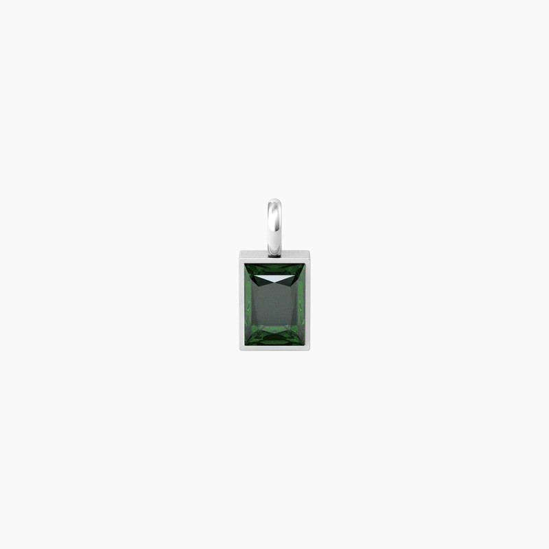 CIONDOLO ZIRCONE VERDE BAGUETTE ENERGIA SOGNI KIDULT