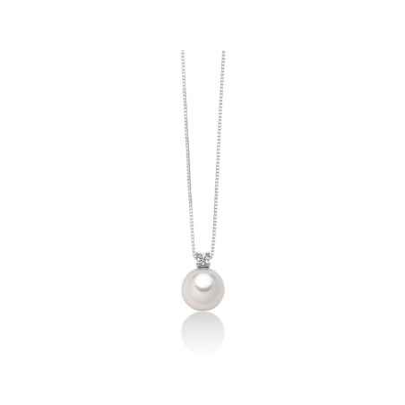 COLLANA PERLA AKOYA DIAMANTE DONNA MILUNA LE PERLE PCL5615M MILUNA