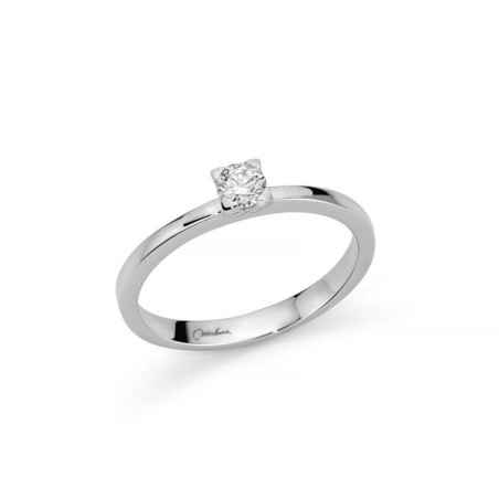 ANELLO SOLITARIO ORO BIANCO DONNA MILUNA I DIAMANTI LI811-020 MILUNA