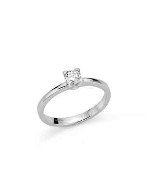 ANELLO SOLITARIO ORO BIANCO DONNA MILUNA I DIAMANTI LI811-030 MILUNA