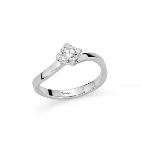 ANELLO SOLITARIO ORO BIANCO DONNA MILUNA I DIAMANTI LI812-050C MILUNA