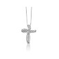 COLLANA CROCE ORO BIANCO DONNA MILUNA I DIAMANTI COLLANA CROCE ORO BIANCO DONNA MILUNA I DIAMANTI