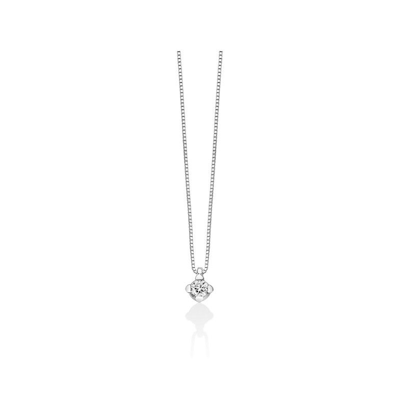 COLLANA PUNTO LUCE ORO DIAMANTE DONNA MILUNA I DIAMANTI COLLANA PUNTO LUCE ORO DIAMANTE DONNA MILUNA I DIAMANTI