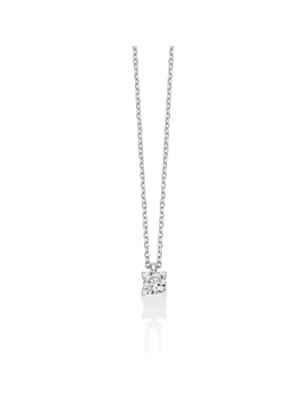 COLLANA PUNTO LUCE ORO BIANCO DONNA MILUNA I DIAMANTI CLD4512-020 MILUNA