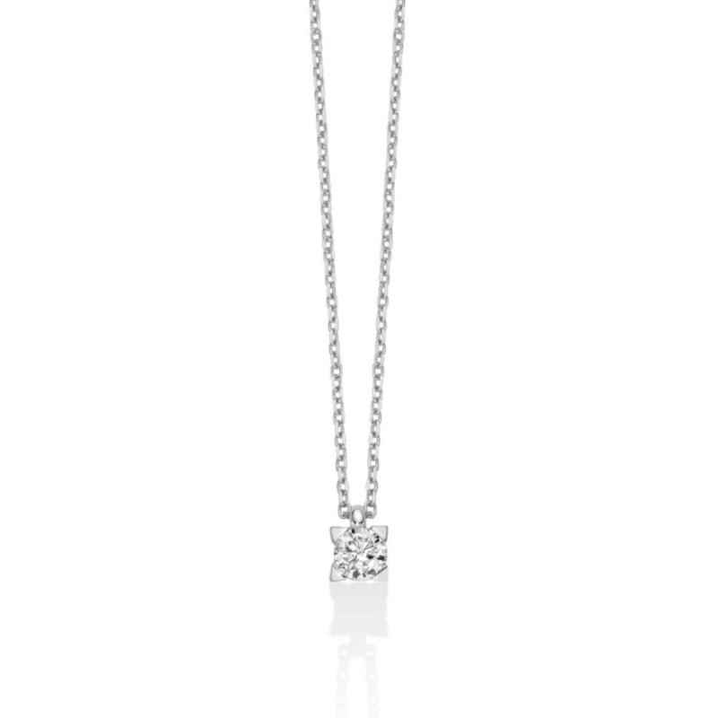 COLLANA PUNTO LUCE ORO BIANCO DONNA MILUNA I DIAMANTI COLLANA PUNTO LUCE ORO BIANCO DONNA MILUNA I DIAMANTI