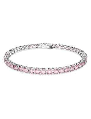 BRACCIALE TENNIS TAGLIO TONDO ROSA DONNA SWAROVSKI 5648931 SWAROVSKI