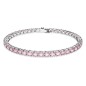 BRACCIALE TENNIS TAGLIO TONDO ROSA DONNA SWAROVSKI BRACCIALE TENNIS TAGLIO TONDO ROSA DONNA SWAROVSKI