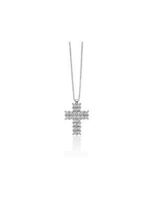 COLLANA PENDENTE CROCE DONNA MILUNA TESORI DI DIAMANTI CLD4224 MILUNA