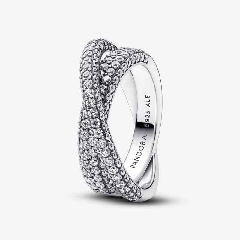 ANELLO PAVE' FASCIA INTRECCIATA MIS.50 DONNA PANDORA ANELLO PAVE' FASCIA INTRECCIATA MIS.50 DONNA PANDORA