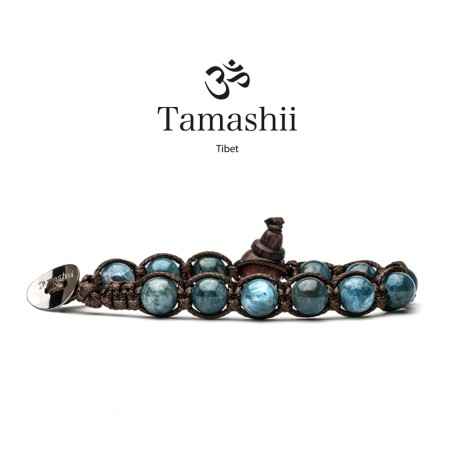 BRACCIALE STONE COLLAR BLU UOMO-DONNA TAMASHII 1 GIRO BHS900-204 TAMASHII