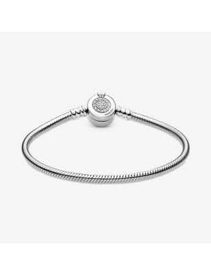 Snake chain sterling silver bracelet and crown O c 599046C01-18 PANDORA