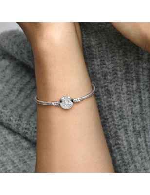 Snake chain sterling silver bracelet and crown O c 599046C01-18 PANDORA