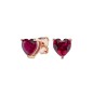 ORECCHINI CUORE RUBINO DONNA AMEN ORECCHINI CUORE RUBINO DONNA AMEN