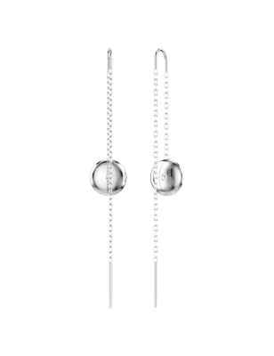 ORECCHINI PENDENTI METEORA RODIO DONNA SWAROVSKI 