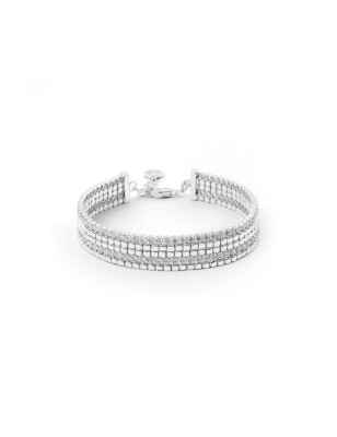 BRACCIALE CUBICA IN ARGENTO DONNA ROSATO  RZB034 ROSATO