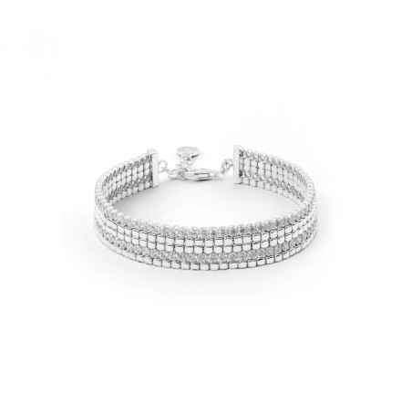 BRACCIALE CUBICA IN ARGENTO DONNA ROSATO  RZB034 ROSATO