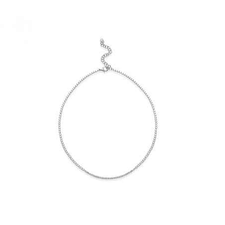 COLLANA CUBICA IN ARGENTO E ZIRCONI DONNA ROSATO  RZC038 ROSATO