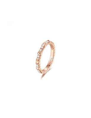 ANELLO CON ZIRCONI MIS.12 DONNA ROSATO  RZA012A-12 ROSATO