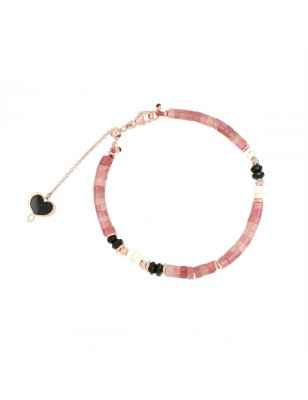 BRACCIALE PIETRE ROSA DONNA MAMAN ET SOPHIE AMERICA BPUSAR MAMAN ET SOPHIE