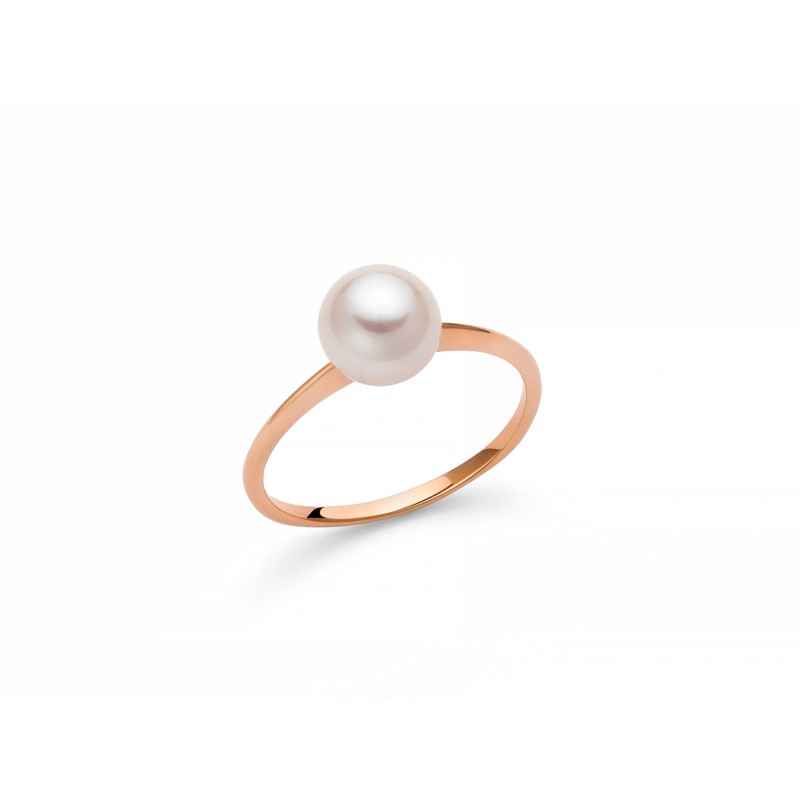 ANELLO IN ORO ROSA DONNA MILUNA LE PERLE
