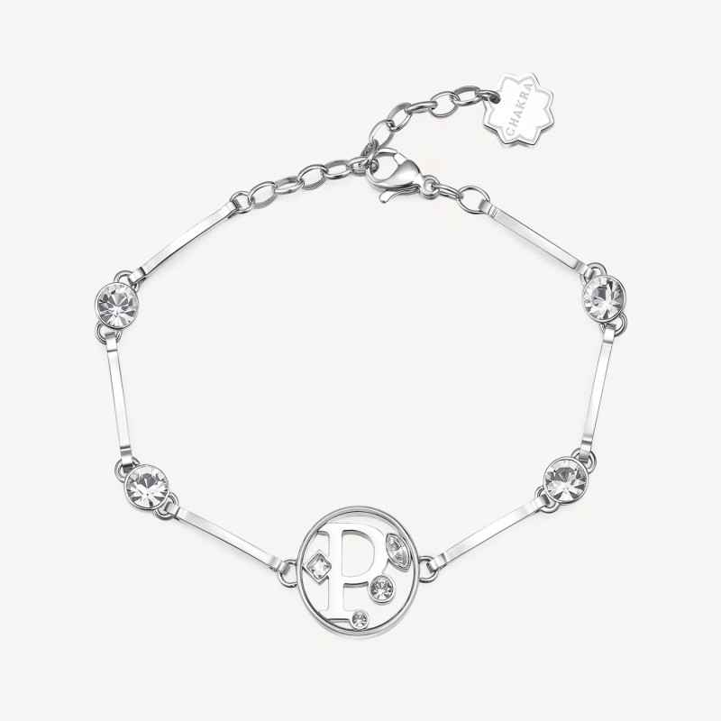 BRACCIALE LETTERA P DONNA BROSWAY CHAKRA