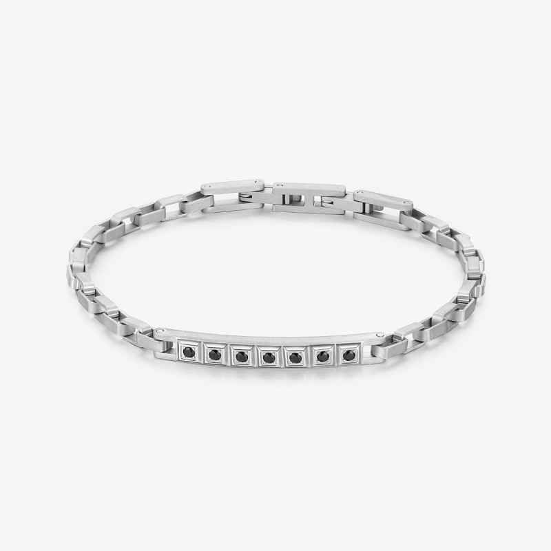 BRACCIALE FORGE CRISTALLI NERI UOMO BROSWAY BRACCIALE FORGE CRISTALLI NERI UOMO BROSWAY