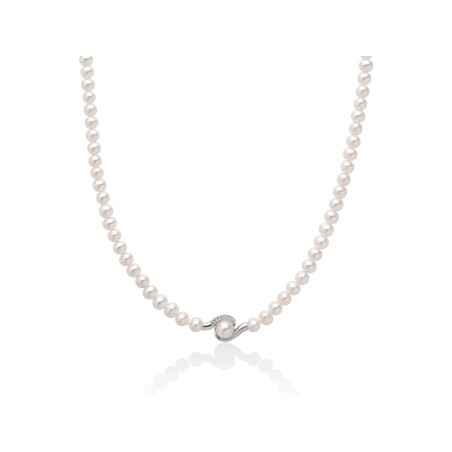COLLANA ORO PERLE DIAMANTI DONNA MILUNA LE PERLE PCL5877V MILUNA